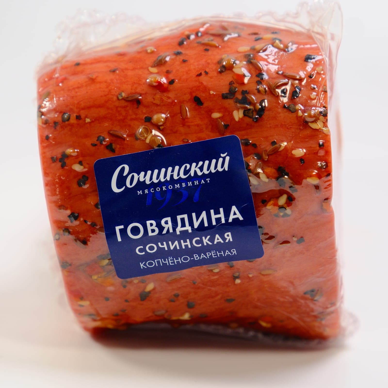 ГОВЯДИНА СОЧИНСКАЯ КОПЧЁНО-ВАРЁНАЯ ПОРЦИОННЫЙ КУСОК В/У "СОЧИНСКИЙ МЯСОКОМБИНАТ", ВЕС — фото 4