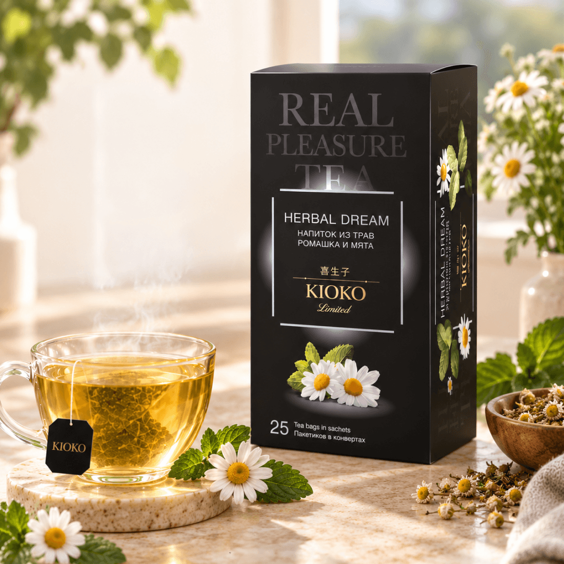 Чай KIOKO LIMITED HERBAL DREAM с ромашкой и мятой 25/1,3г