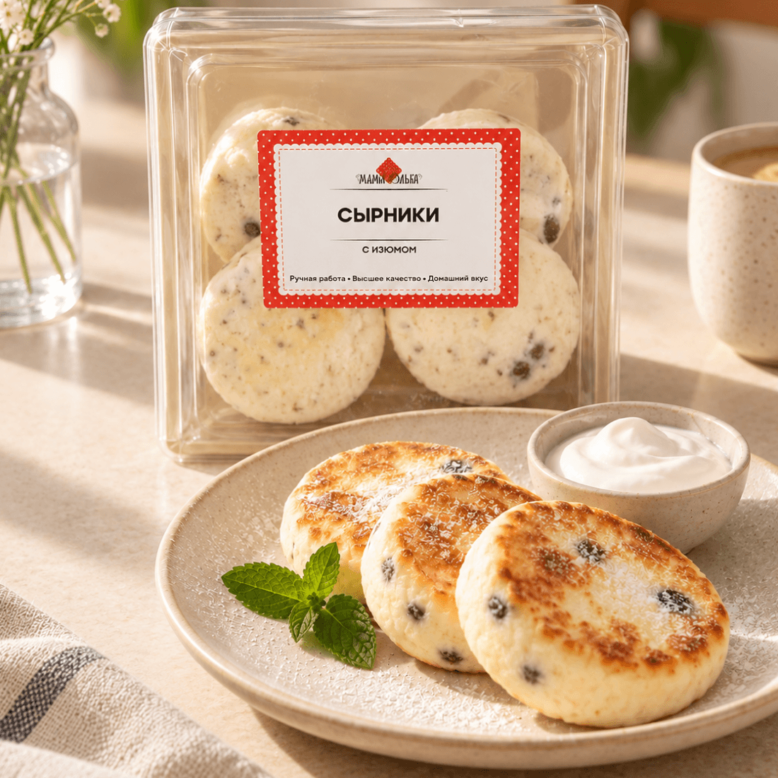 сырники с изюмом Мама Ольга